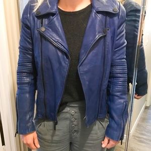 BCBG genuine leather jacket medium